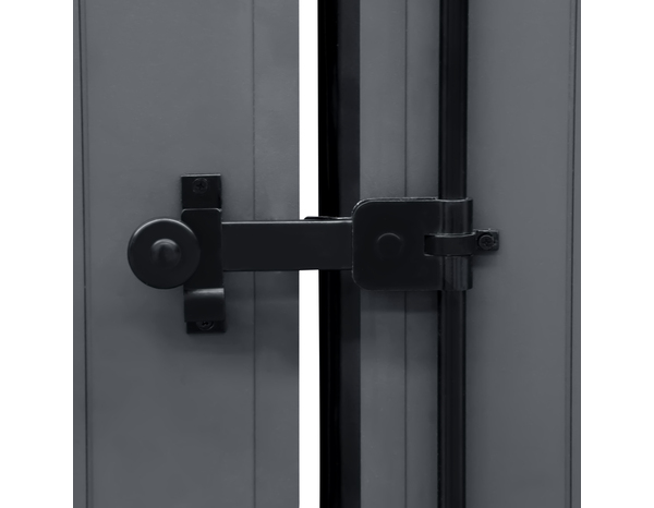 Volet battant 2 panneaux aluminium gris 175 x 120 cm - GEOM - Brico Dépôt