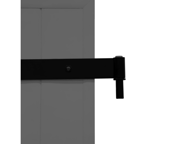 Volet battant 2 panneaux aluminium gris 215 x 120 cm - GEOM - Brico Dépôt