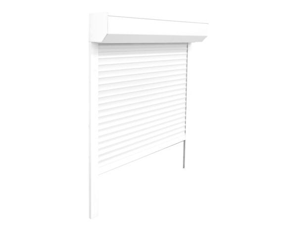 Volet roulant aluminium blanc 125 x 100 cm - GEOM - Brico Dépôt