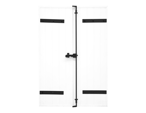 Volet battant 2 panneaux PVC blanc 215 x 120 cm - GEOM - Brico Dépôt