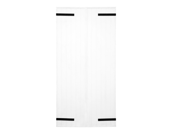 Volet battant 2 panneaux PVC blanc 215 x 120 cm - GEOM - Brico Dépôt
