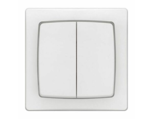 Va-et-vient double touche en saillie complet blanc - Legrand - Brico Dépôt