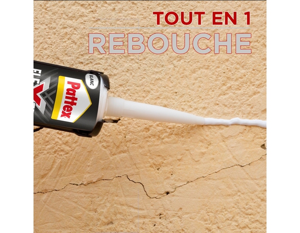 Colle & Jointe Flextec blanc - cartouche 389g - Pattex - Brico Dépôt