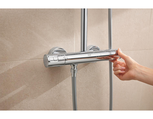 Colonne de douche thermostatique "Vitalio Comfort 250" - Grohe - Brico Dépôt
