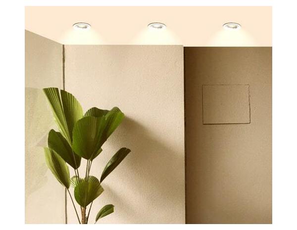 Spot encastrable fixe gu10 380lm 2700k blanc - Brico Dépôt