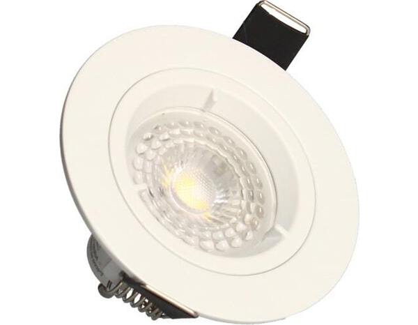 Spot encastrable fixe gu10 380lm 2700k blanc - Brico Dépôt