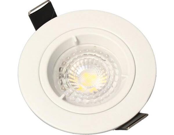 3 spots encastrables fixes gu10 380lm 4000k blanc - Brico Dépôt