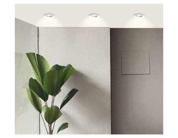 3 spots encastrables fixes gu10 380lm 4000k blanc - Brico Dépôt