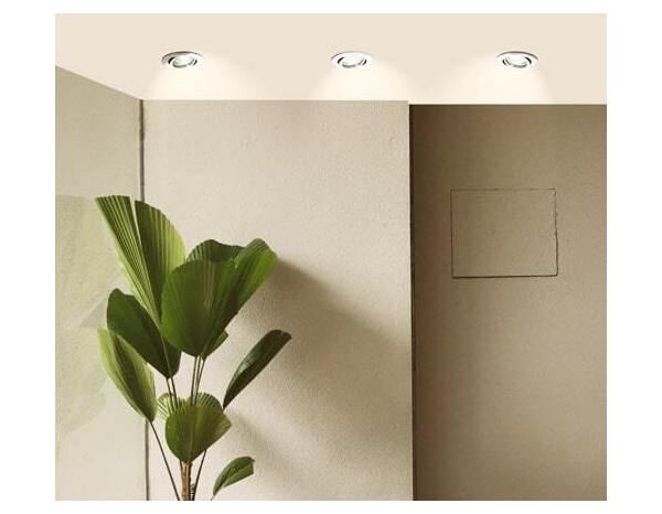 3 spots encastrables orientables gu10 380lm 2700k acier - Brico Dépôt