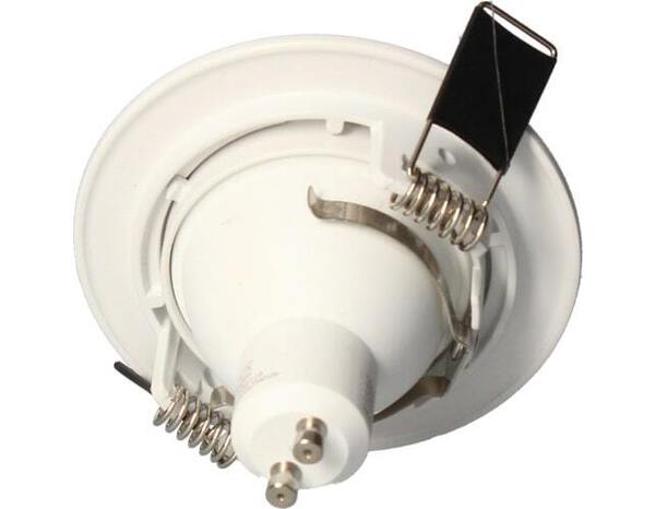 Spot encastrable fixe gu10 380lm 2700k blanc - Brico Dépôt
