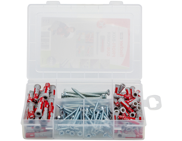 Boîte d'assortiment de cheville à expansion et vis DuoPower - Fischer - Brico Dépôt