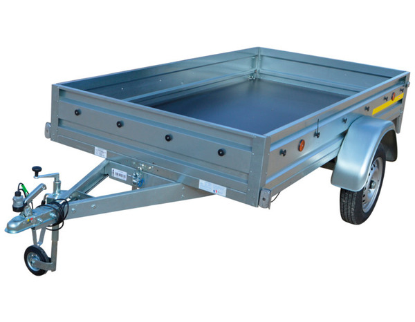 Remorque basculante simple essieu - L. 256 x l. 134 x P. 30 cm - Brico Dépôt