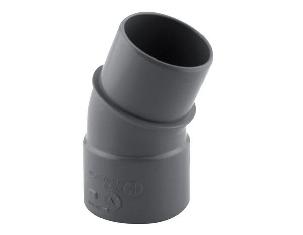 Coude PVC 22 ° M/F Ø 40 mm pour l'évacuation gravitaire des eaux usées et pluviales - Fitt - Brico Dépôt