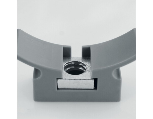 Lot de 2 colliers de fixation monobloc à bride en nylon - Ø 50 mm - Fitt - Brico Dépôt