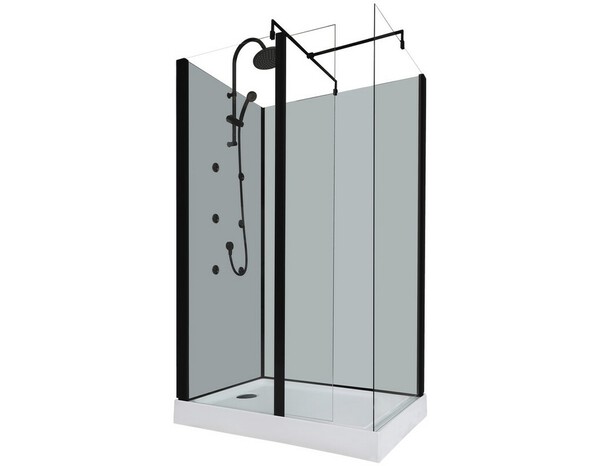 Cabine de douche ouverte 80 x 120 cm - Brico Dépôt