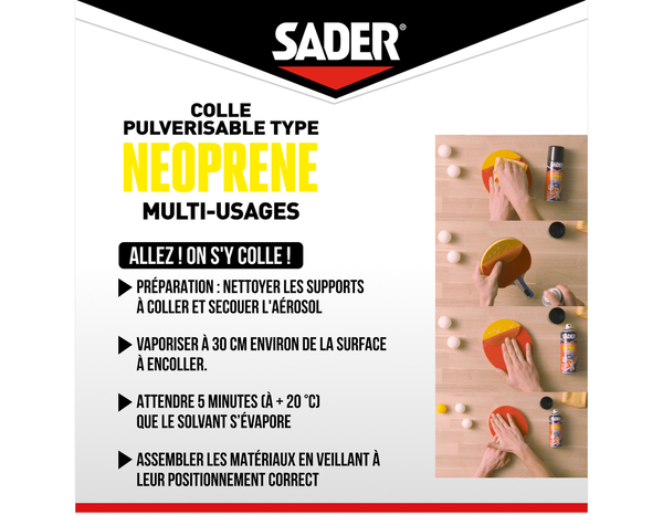 Colle multi-usages neo spray - 200 ml - Sader - Brico Dépôt