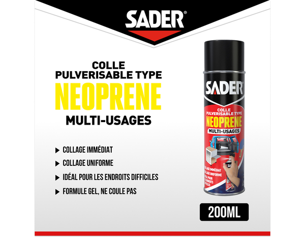 Colle multi-usages neo spray - 200 ml - Sader - Brico Dépôt