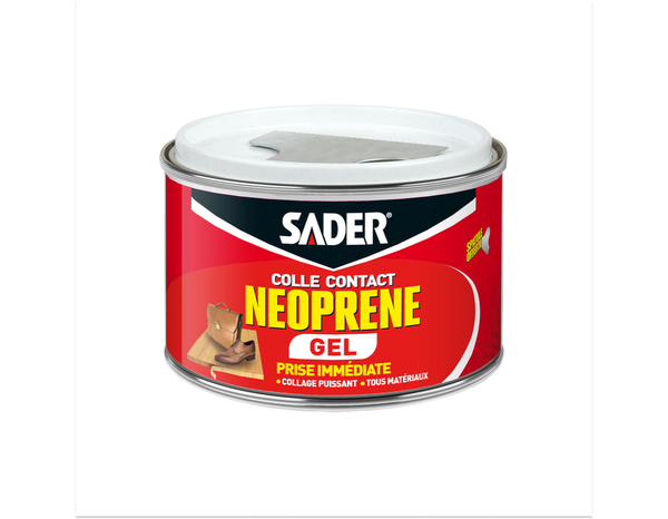 Colle contact néoprène en gel, spatule incluse - 250ml - Sader - Brico Dépôt