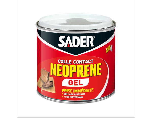 Colle contact néoprène en gel, spatule incluse - 500ml - Sader - Brico Dépôt