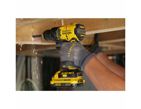 Perceuse visseuse sans fil V20 machine seule - SFMCD720B-XJ - Stanley Fatmax - Brico Dépôt