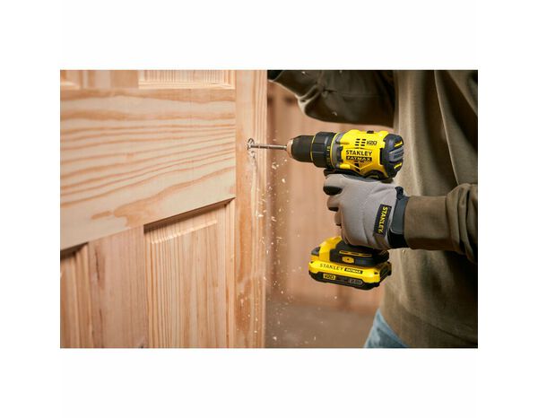 Perceuse visseuse sans fil V20 machine seule - SFMCD720B-XJ - Stanley Fatmax - Brico Dépôt