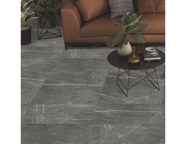 Carrelage de sol intérieur noir "Suprême" Grès cérame émaillé - 30,5 x 61.3 cm. Ep. 7,4 mm - Brico Dépôt