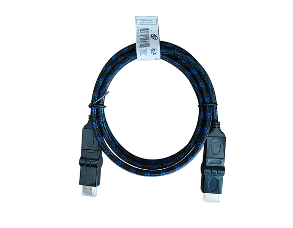 Cordon HDMI 2.0 angle 180D 1,5 m - Brico Dépôt