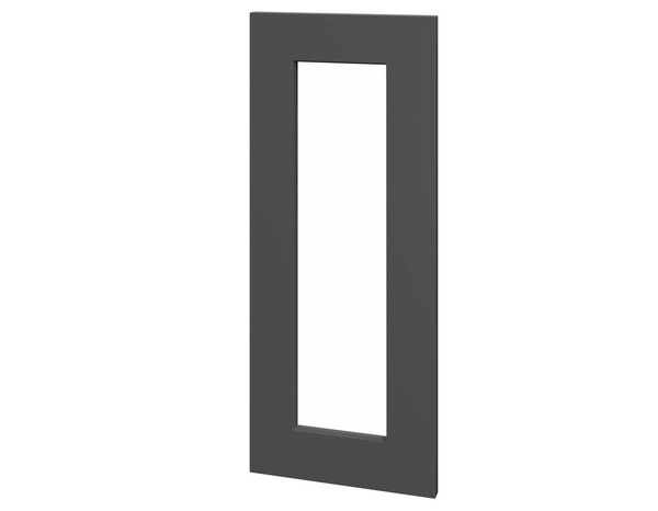 Façade 1 porte vitrée 30cm "Florie"anthracite mat - L. 29.7x H. 71.5cm - Cooke and Lewis - Brico Dépôt