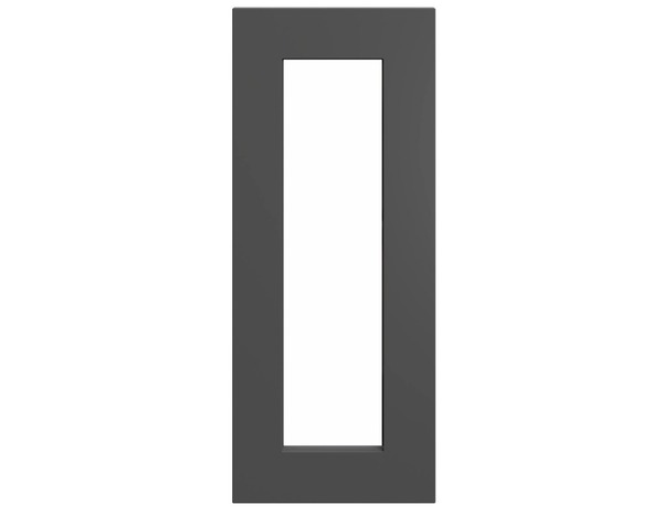Façade 1 porte vitrée 30cm "Florie"anthracite mat - L. 29.7x H. 71.5cm - Cooke and Lewis - Brico Dépôt