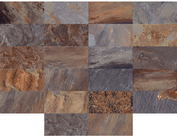 Carrelage de sol extérieur "Bali stone" multicolore - l.30 x L.60,3 cm - Brico Dépôt