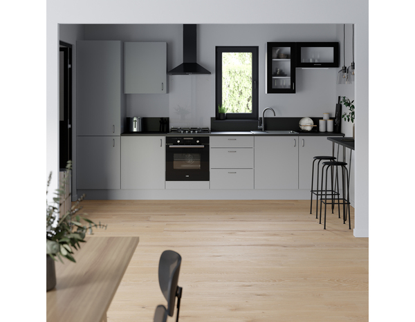 Crédence effet pierre foncé L.240 x H.20 cm x Ep. 8 mm - Cooke and Lewis - Brico Dépôt