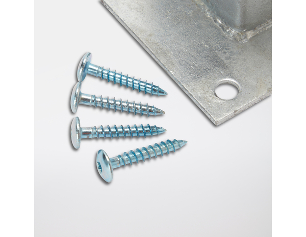 Platine à fixer pour poteau de palissade -  Section 45 mm x 45 mm - Marque BLOOMA - Brico Dépôt