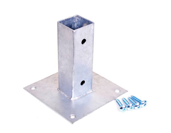 Platine à fixer pour poteau de palissade -  Section 45 mm x 45 mm - Marque BLOOMA - Brico Dépôt