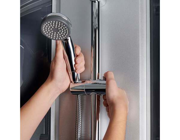 Cabine de douche hydromassante "Onega" 90 x 90 - GoodHome - Brico Dépôt