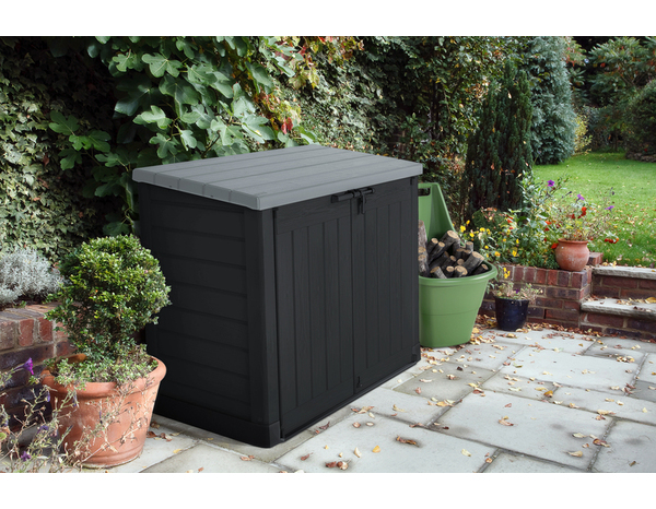 Coffre de rangement extérieur noir et gris SIO MAX 1200L - Keter - Brico Dépôt