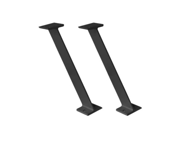 Lot de 2 pieds noirs en aluminium pour snack "Zen" - Brico Dépôt