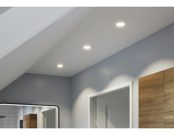 10 spots GU10 IP20 blanc - Brico Dépôt