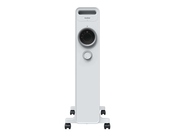 Radiateur bain d'huile 3 niveaux de chauffe blanc 2500 W - 64x45x24 cm - Brico Dépôt