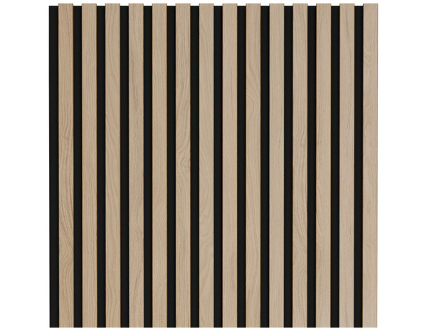 Panneau tasseaux acoustique chêne clair - 2440 x 600 mm, épaisseur 21 mm - Brico Dépôt