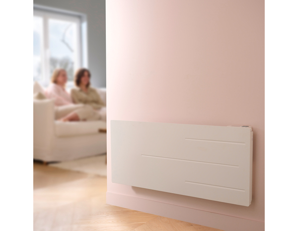 Radiateur double cœur de chauffe VESTFOLD 2000 W blanc Ep.: 12,5 cm - Brico Dépôt