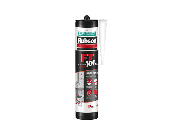 Mastic-colle FT 101 Pro blanc - cartouche 280 ml - Rubson - Brico Dépôt