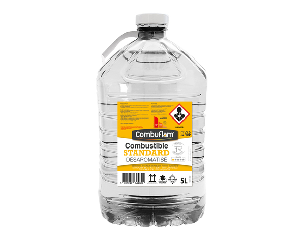 Combustible standard pour appareil de chauffage désaromatisé - bidon 5 L - Brico Dépôt