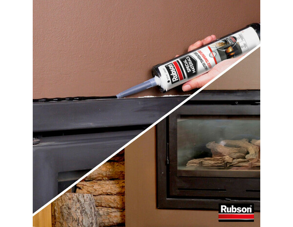 Mastic spécial hautes températures, couleur noir cartouche 280 ml - Rubson - Brico Dépôt