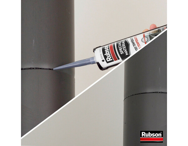 Mastic spécial hautes températures, couleur noir cartouche 280 ml - Rubson - Brico Dépôt