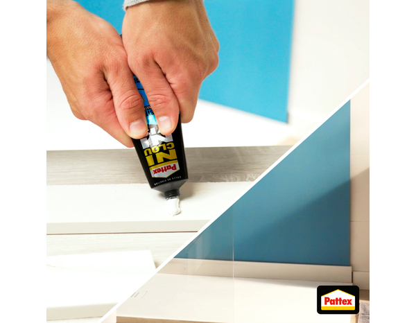 Colle de fixation Ni Clou Ni Vis, tous supports, mastic blanc, cartouche de 450 g - Pattex - Brico Dépôt