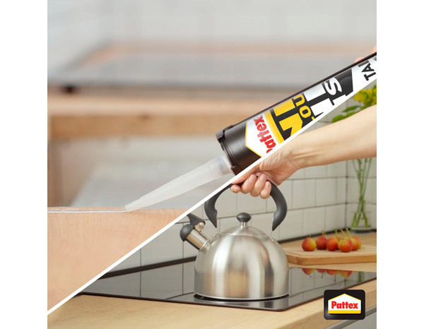 Colle tous matériaux, multi-usages Ni Clou Ni Vis, transparente, cartouche 290 g - Pattex - Brico Dépôt