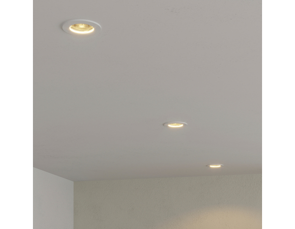 10 spots GU10 IP20 blanc - Brico Dépôt