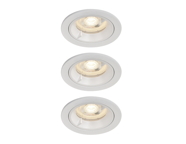 3 spots GU10 IP44 blanc "Ladislas" - Cooke and Lewis - Brico Dépôt