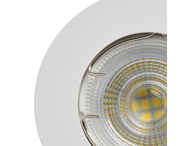 10 spots GU10 IP20 blanc - Brico Dépôt