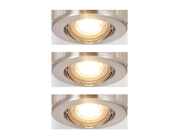 3 spots encastrables GU10 345lm 2700k gris "Odelis" - Cooke and Lewis - Brico Dépôt